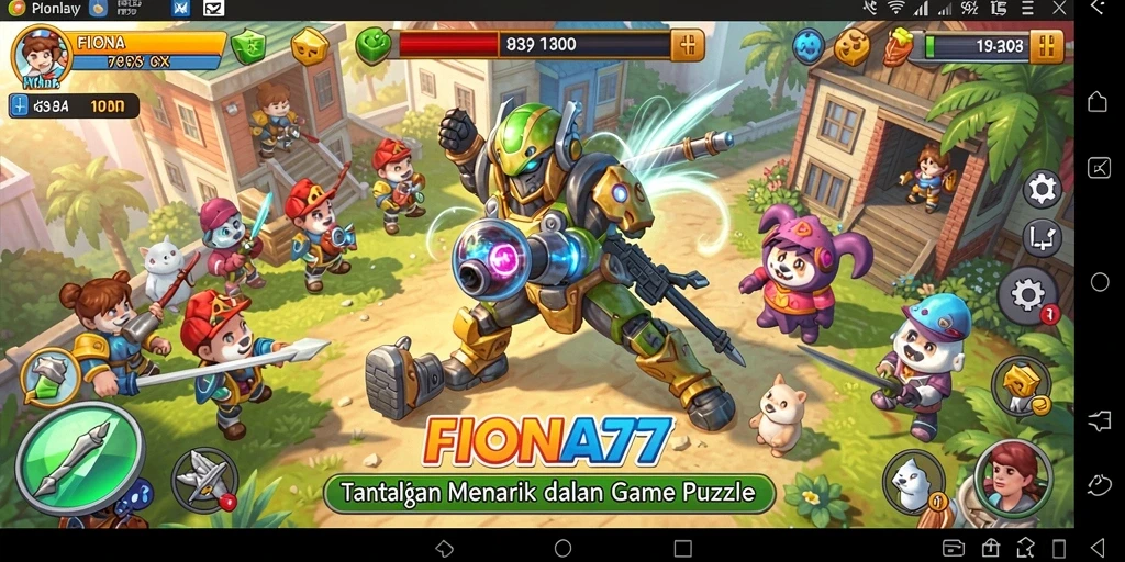 Tampilan gameplay FIONA77 yang memukau dan menantang.