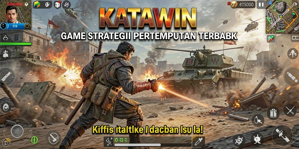 Tampilan gameplay KATAWIN yang memukau dan strategis.