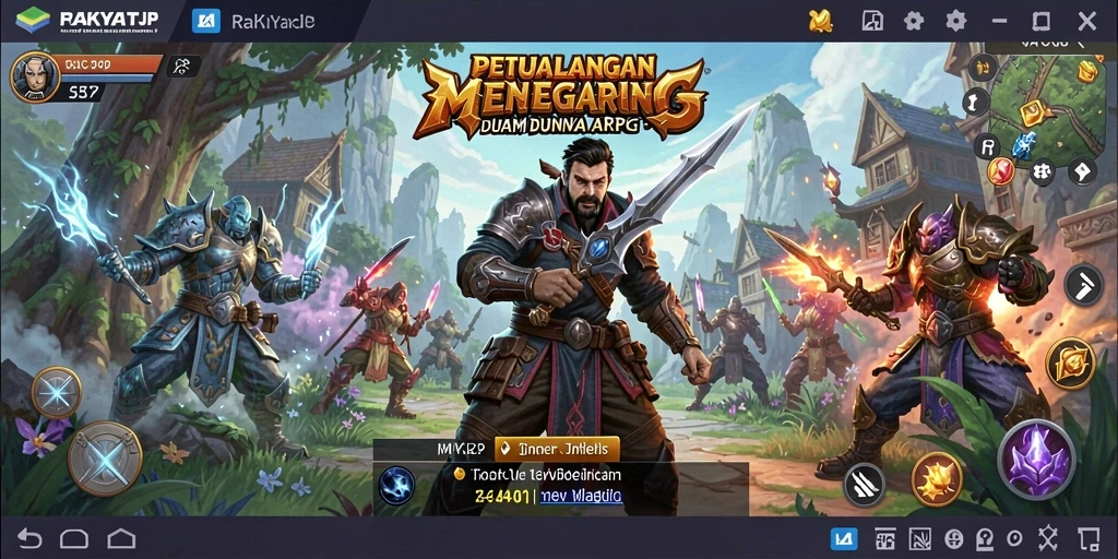 Tampilan gameplay RAKYATJP yang menegangkan dan penuh aksi.