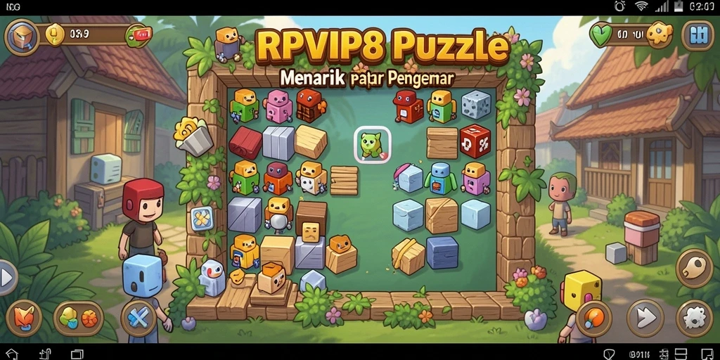 Gameplay RPVIP8 yang penuh tantangan dan keseruan puzzle.