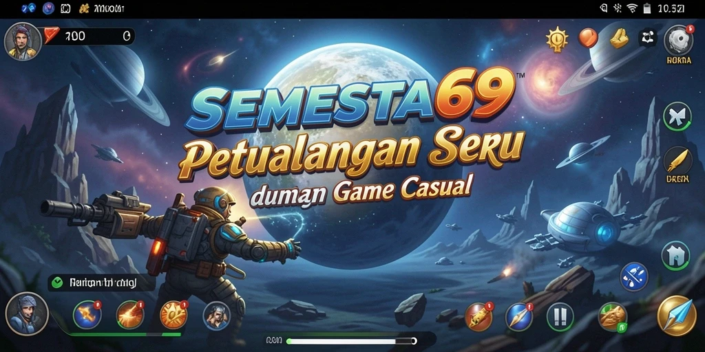 Tampilan menarik gameplay SEMESTA69 dengan beragam dunia yang menantang.