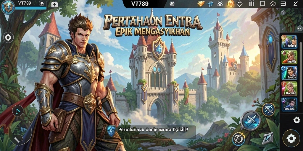 Tampilan menarik dari gameplay Tower Defense VT789 yang penuh aksi.