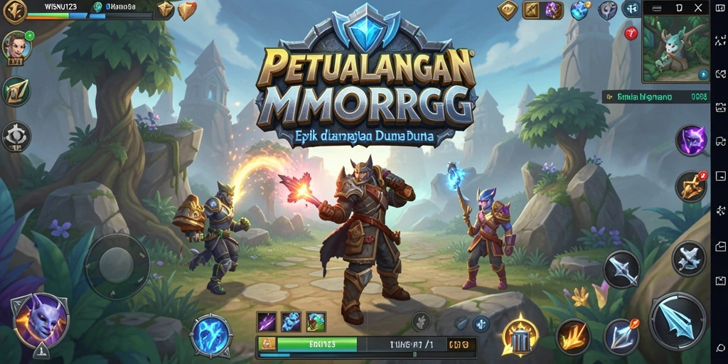 Tampilan gameplay menakjubkan di WISNU123 dengan aksi seru.