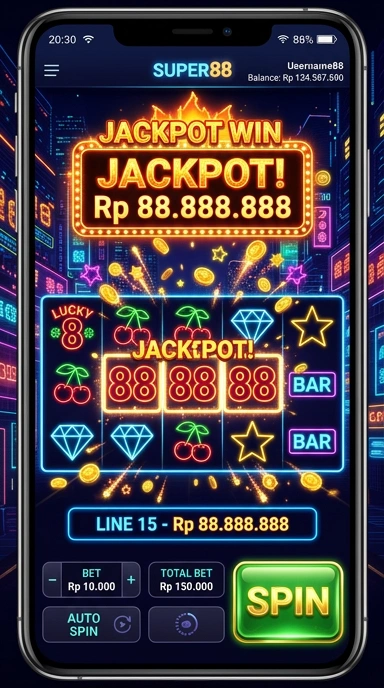 Tampilan halaman utama Pusat Unduh super88 yang menarik.